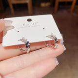 Elegant Camellia Pearl Earrings