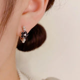 Elegant Camellia Pearl Earrings