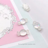 Sweet Girl's Earrings Resin Glitter Powder Candy Mobile Phone Shell 10pcs