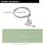 925 Silver Sweet Heart Crown Bracelet for Women