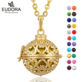 Sweet Hollow Heart Pregnancy Locket Cage Pendant Necklace