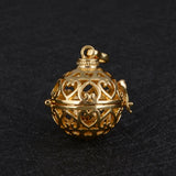 Sweet Hollow Heart Pregnancy Locket Cage Pendant Necklace