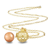 Sweet Hollow Heart Pregnancy Locket Cage Pendant Necklace