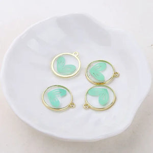 Japanese Alloy Love Pendant for DIY Earrings