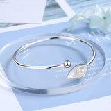 Sweet Leaf Bracelet for Women Small Fresh Female Jewelry Pearl Bracelets