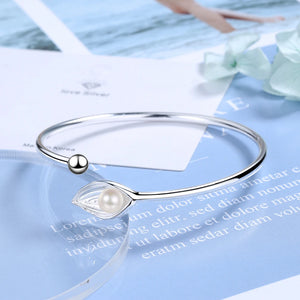 Sweet Leaf Bracelet for Women Small Fresh Female Jewelry Pearl Bracelets