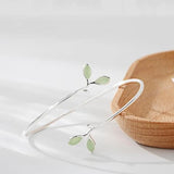 Opal Burgeon 925 Silver Bangle For Women Gift