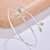 Opal Burgeon 925 Silver Bangle For Women Gift