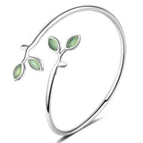 Opal Burgeon 925 Silver Bangle For Women Gift