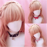 Sweet PU Leather Small Bell Choker Necklace Punk Style Female Torques Women