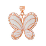 Pink Shell Butterfly Charms Golden Plated DIY Jewelry Making