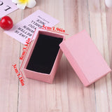 Pink Storage Jewelry Box Necklace Earrings Engagement Ring