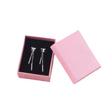 Pink Storage Jewelry Box Necklace Earrings Engagement Ring