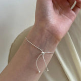 925 Sterling Silver Daisy Flower Bracelet Snake Chain Bangle