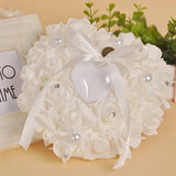 Heart Shape Ring Box with Rose Flowers - Valentine Gift