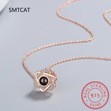 Romantic Love Projection Necklace Wedding Magen David Necklace
