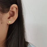 Zircon Plated Clip Earrings for Women - Unique Gift Accessory