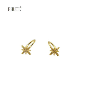 Zircon Plated Clip Earrings for Women - Unique Gift Accessory