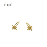 Zircon Plated Clip Earrings for Women - Unique Gift Accessory