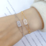 Zircon Ellipse Bracelet for Women Party Jewelry
