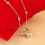 925 Sterling Silver Crown Shape Anklet Bracelet for Women