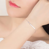 Sterling Silver Love Bracelet One-Word Lettering Gift