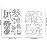 Sweet Tea Cake Stamps and Die Sets for DIY Scrapbook
