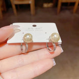 Sweet Temperament Pearl Light Earrings