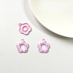 Spring Flower Pendant DIY Earrings Necklace Girly Material