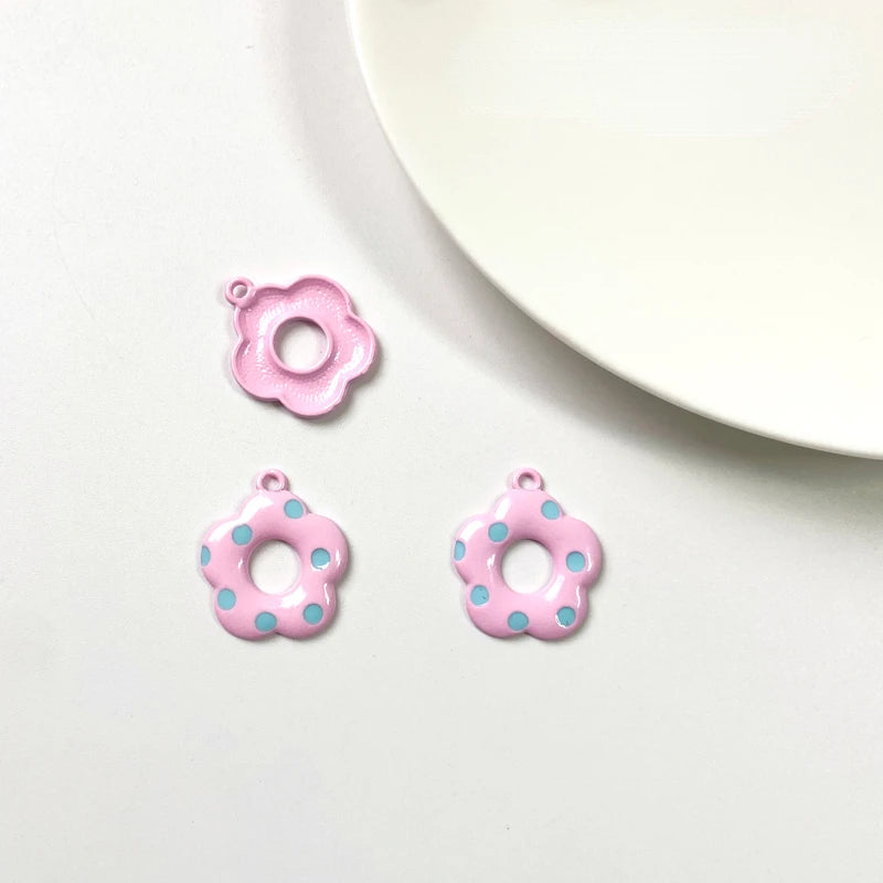 Spring Flower Pendant DIY Earrings Necklace Girly Material