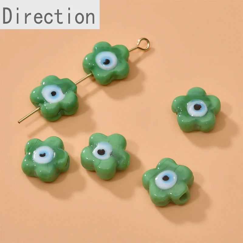 Sweet Flower Eyes Demon Eyes Bracelet Necklace Jewelry DIY