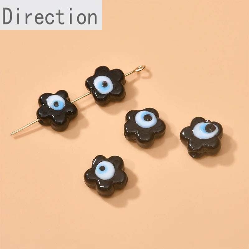 Sweet Flower Eyes Demon Eyes Bracelet Necklace Jewelry DIY