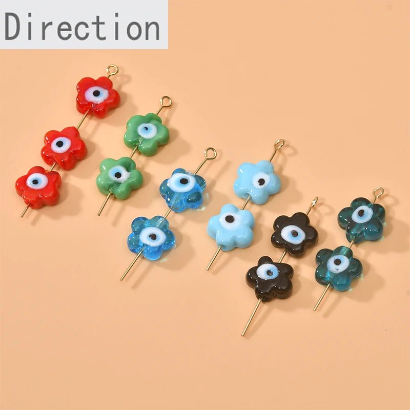 Sweet Flower Eyes Demon Eyes Bracelet Necklace Jewelry DIY