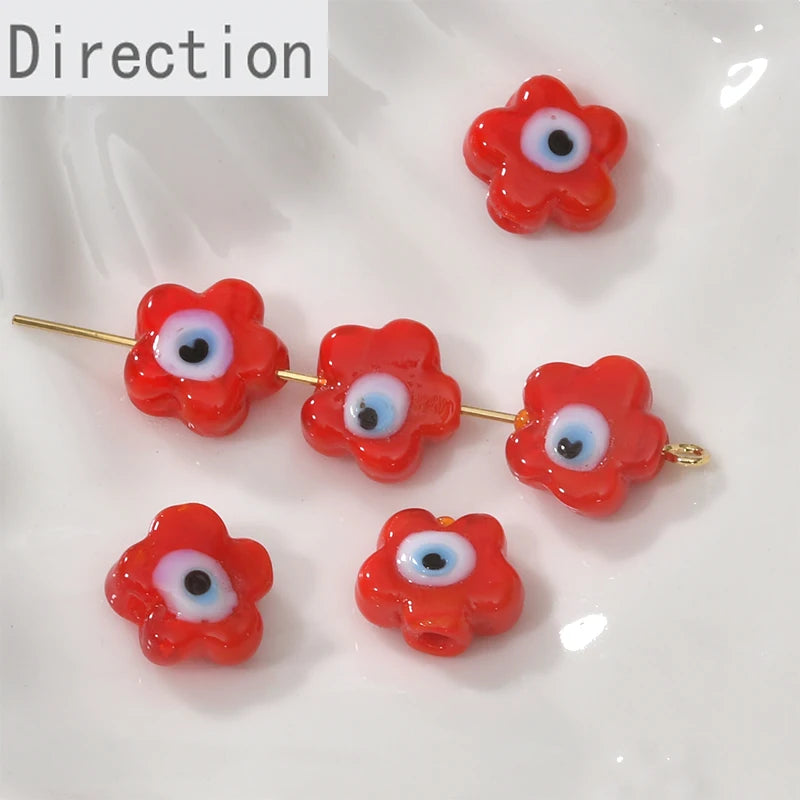 Sweet Flower Eyes Demon Eyes Bracelet Necklace Jewelry DIY