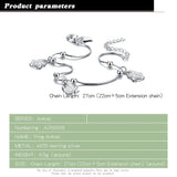Sweet Frog 925 Sterling Silver Anklet Small Animal Foot Accessories