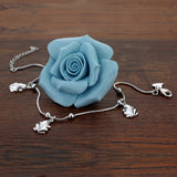 Sweet Frog 925 Sterling Silver Anklet Small Animal Foot Accessories