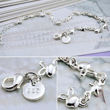 925 Sterling Silver Rabbit Star Bracelet for Women