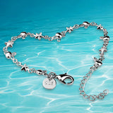 925 Sterling Silver Rabbit Star Bracelet for Women