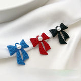 Alloy Bow Pendant Earring DIY Jewelry Material