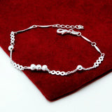 Sweet 925 Sterling Silver Women's Bracelet Fine Bracelet Female Accessories