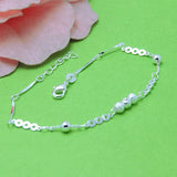 Sweet 925 Sterling Silver Women's Bracelet Fine Bracelet Female Accessories