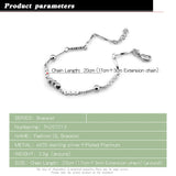 Sweet 925 Sterling Silver Women's Bracelet Fine Bracelet Female Accessories