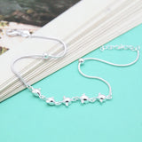 Sweet Angel Egg Anklet 925 Sterling Silver Jewelry