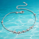 Sweet Angel Egg Anklet 925 Sterling Silver Jewelry