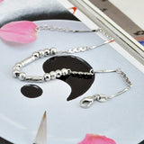 925 Sterling Silver Lucky Bead Bracelet for Women