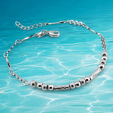 925 Sterling Silver Lucky Bead Bracelet for Women