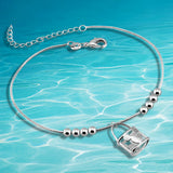 925 Silver Mickey Anklets Women Foot Chain