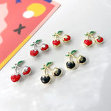 Cherry Pendant Jewelry DIY Girl Earrings Headdress Necklace