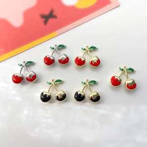 Cherry Pendant Jewelry DIY Girl Earrings Headdress Necklace