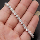 Zircon Bracelet 18.5cm Women Bracelets Wedding Jewellery Party Present